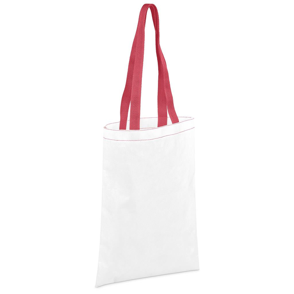 Hoppla Eden Recycled PET Stitch-Bond Shopper - RED