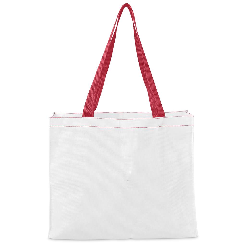 Hoppla Menlyn Recycled PET Stitch-Bond Shopper - RED