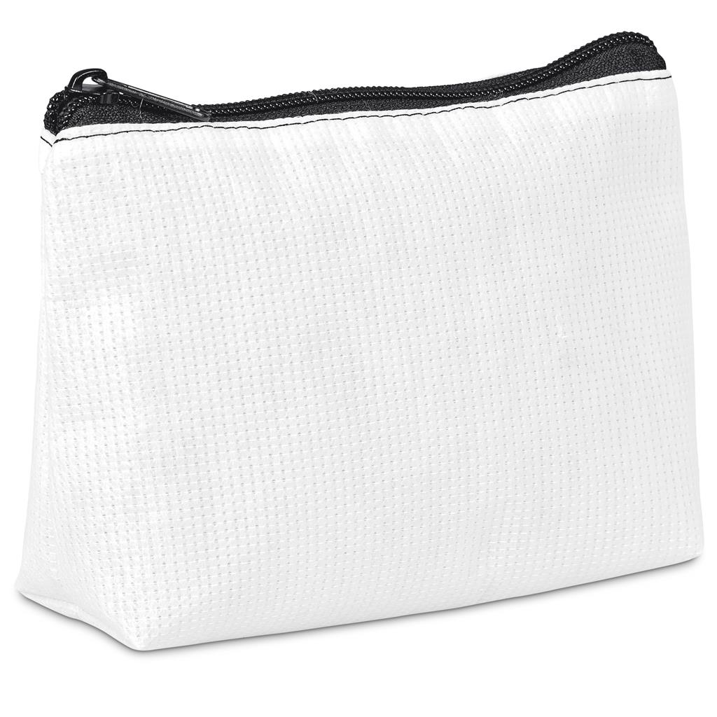 Hoppla Leanne Recycled PET Stitch-Bond Mini Toiletry Bag - BLACK