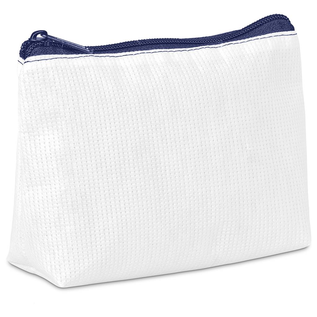 Hoppla Leanne Recycled PET Stitch-Bond Mini Toiletry Bag - NAVY