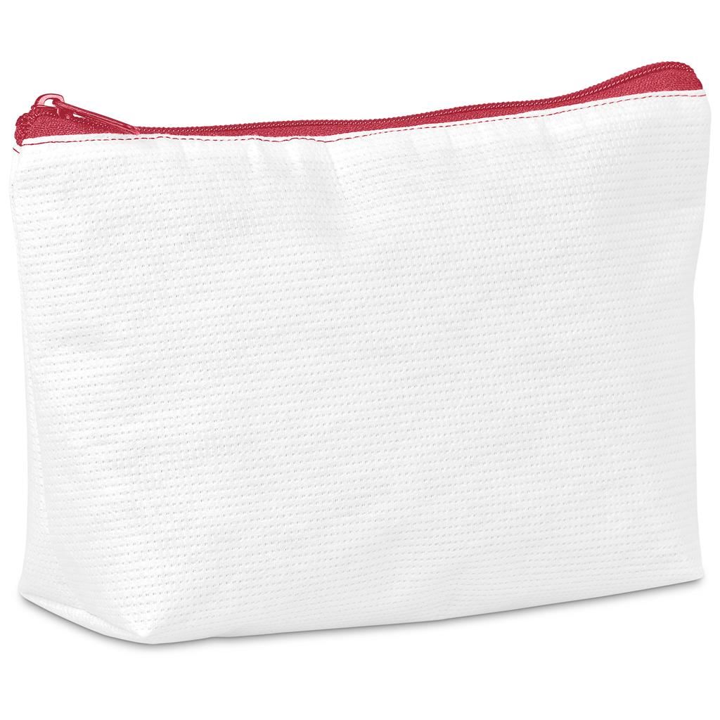 Hoppla Leanne Recycled PET Stitch-Bond Midi Toiletry Bag - RED
