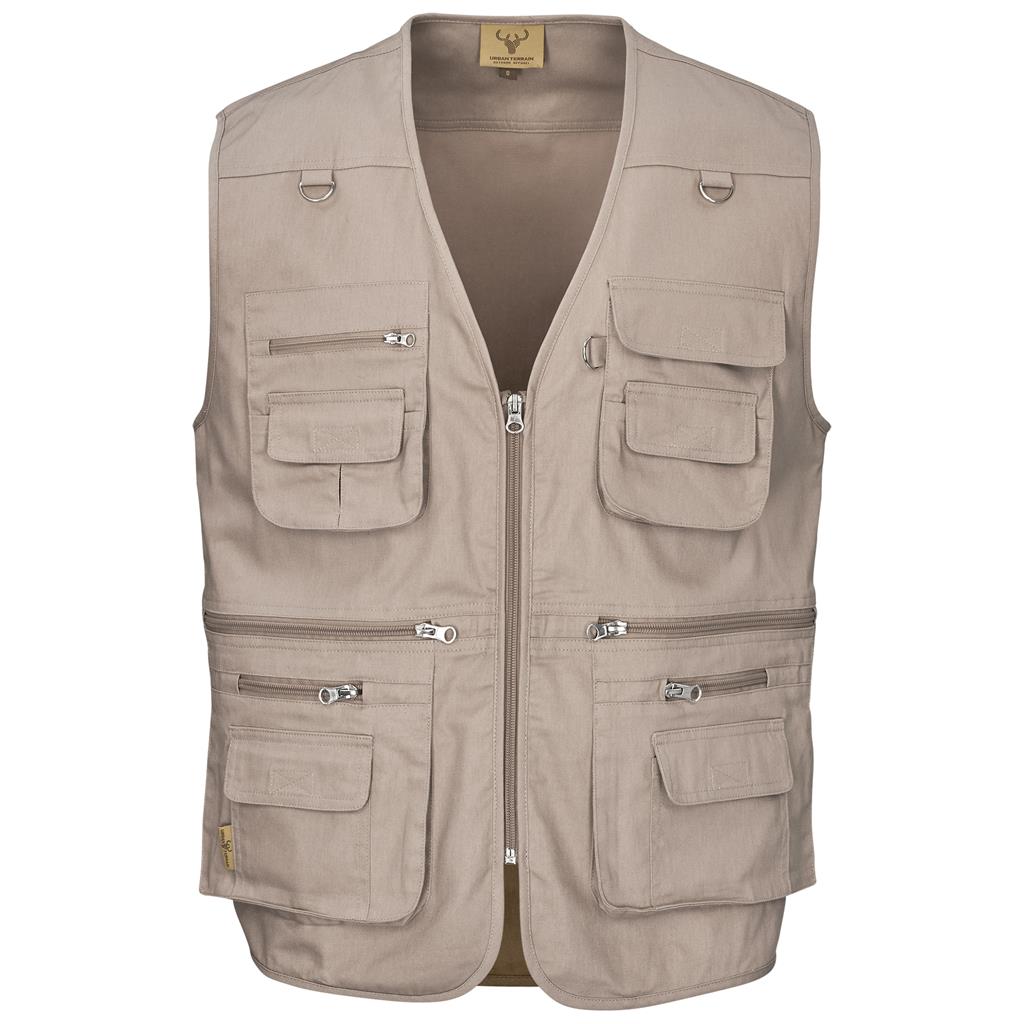 Mens Tugela Sleeveless Jacket - STONE