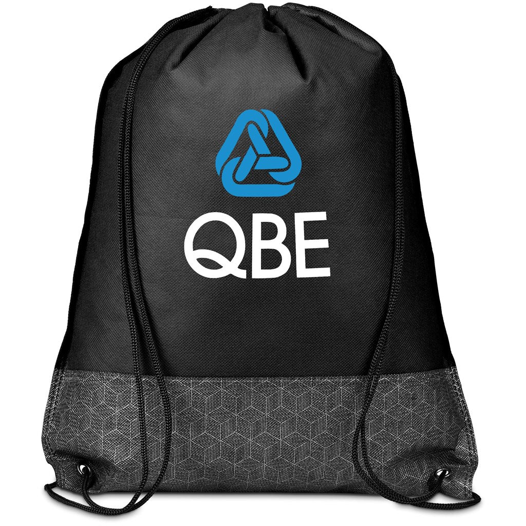Altitude Andes Non-Woven Drawstring Bag - BLACK