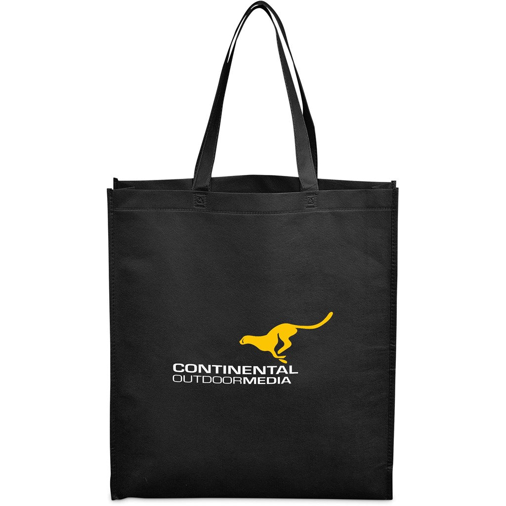 Wellington Non-Woven Shopper - BLACK