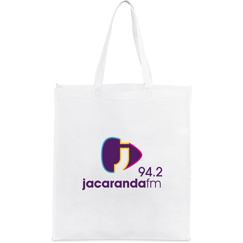Wellington Non-Woven Shopper - SOLID WHITE
