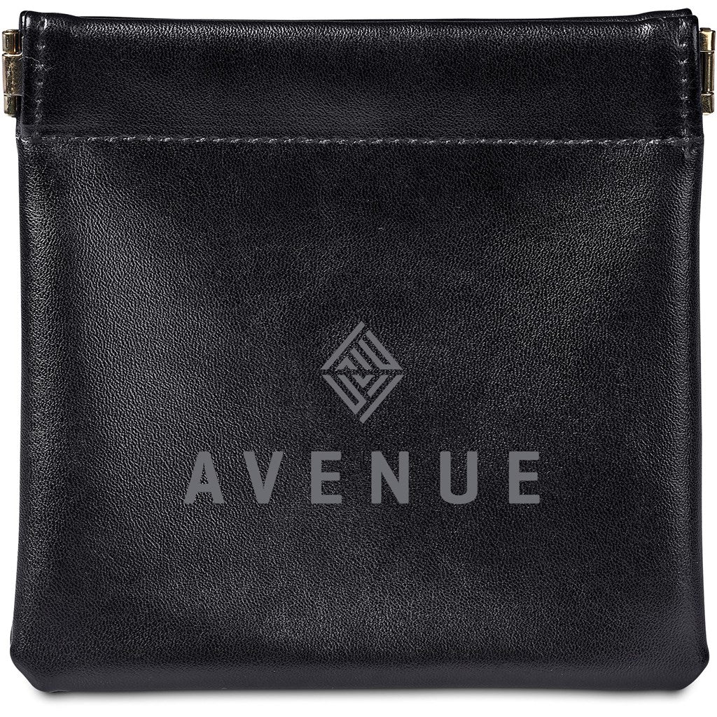 Eva & Elm Plush PU Tech & Accessory Pouch - BLACK