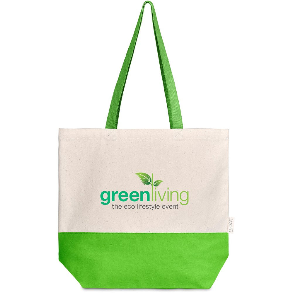 Kooshty Convo Cotton Beach Bag - LIME
