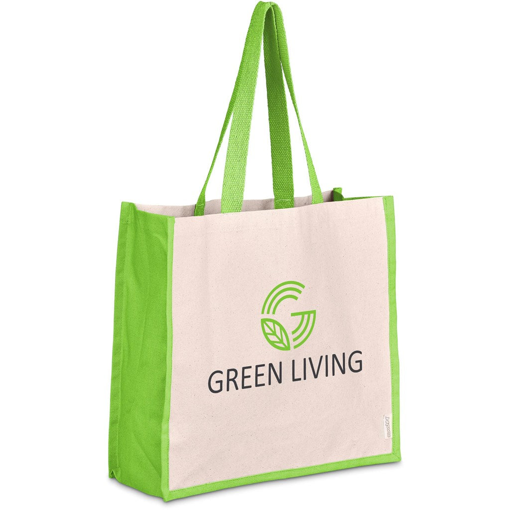 Kooshty SoCo Cotton Tote - LIME