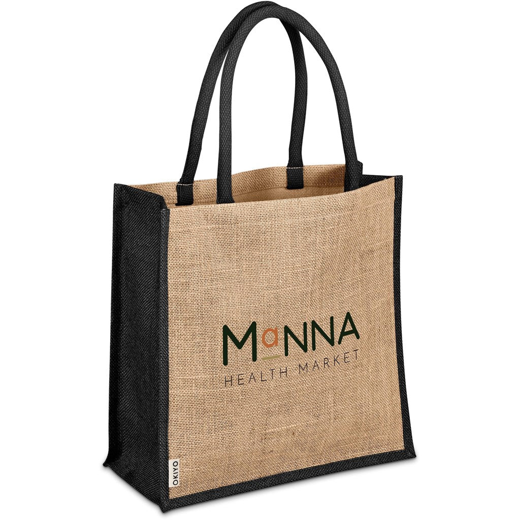 Okiyo Okinawa Jute Tote - BLACK
