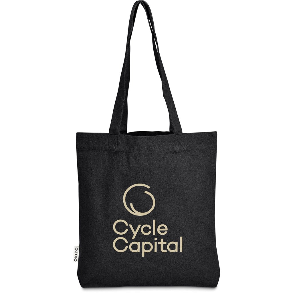 Okiyo Kyanbasu Recycled Canvas Shopper - BLACK