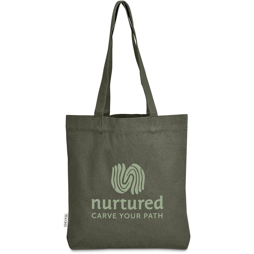 Okiyo Kyanbasu Recycled Canvas Shopper - MILITARY GREEN