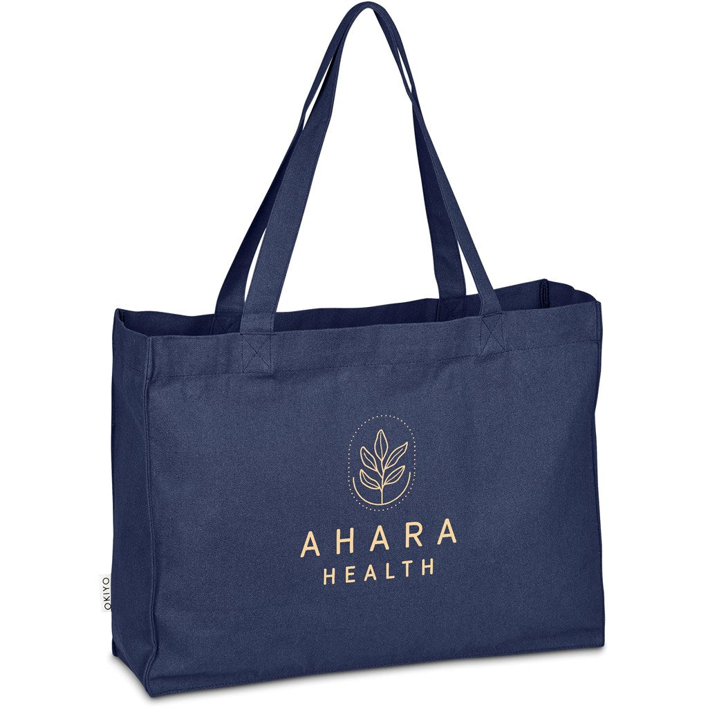 Okiyo Subarashi Recycled Canvas Tote - NAVY