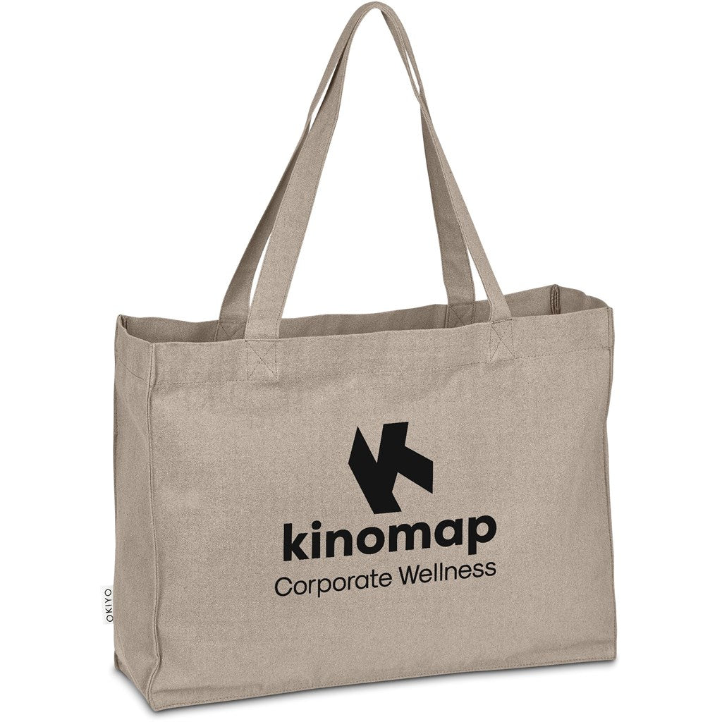 Okiyo Subarashi Recycled Canvas Tote - STONE