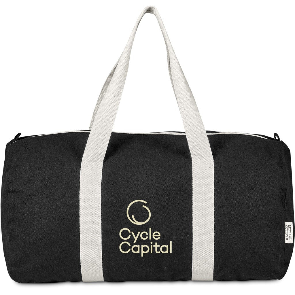 Okiyo Supotsu Recycled Canvas Sports Bag - BLACK