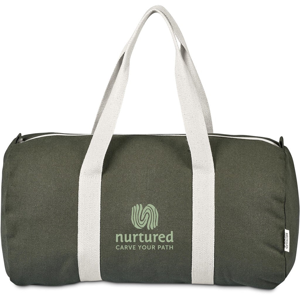 Okiyo Supotsu Recycled Canvas Sports Bag - MILITARY GREEN