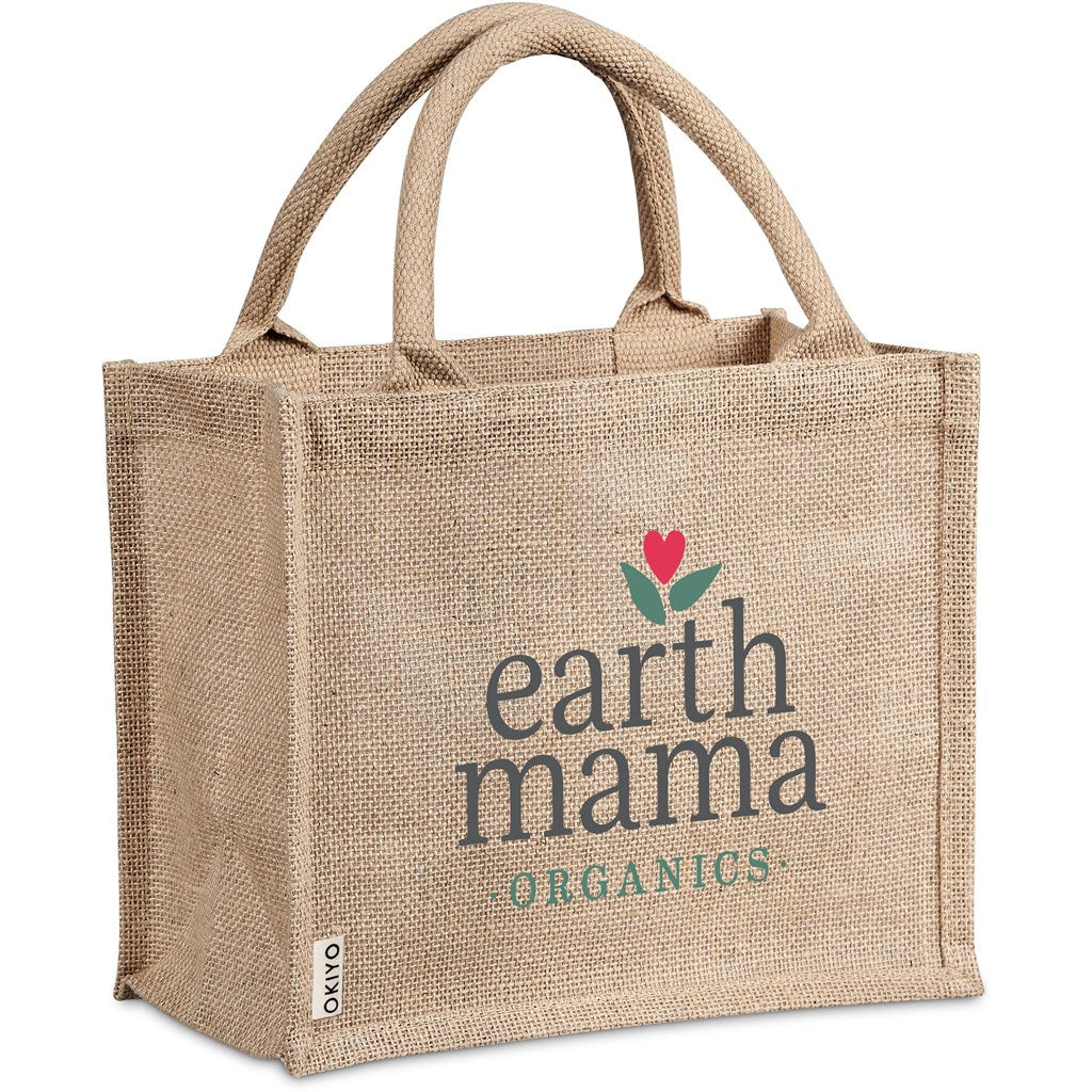 Okiyo Miyag Midi Jute Gift Bag - NATURAL