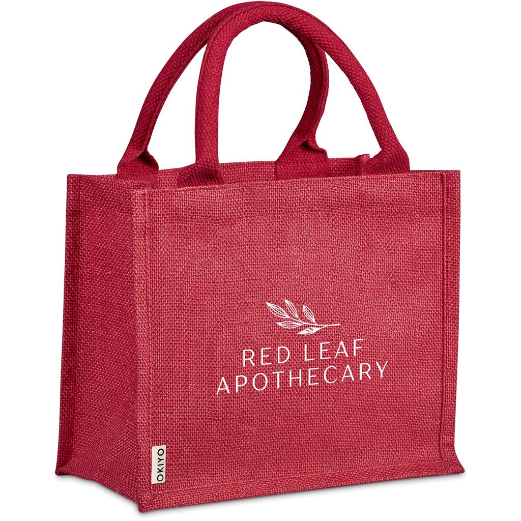 Okiyo Miyag Midi Jute Gift Bag - RED