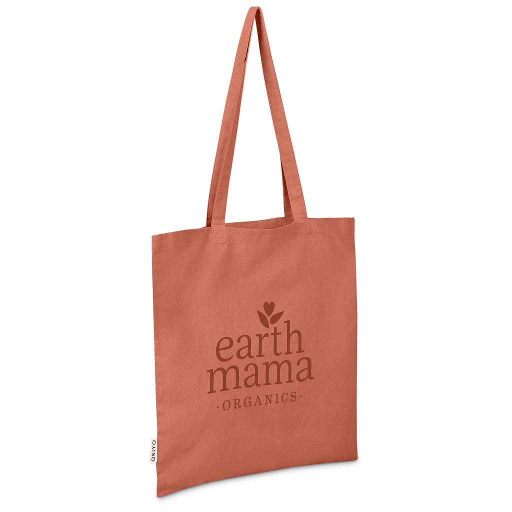 Okiyo Ito Recycled Coloured Cotton Shopper - BURNT ORANGE