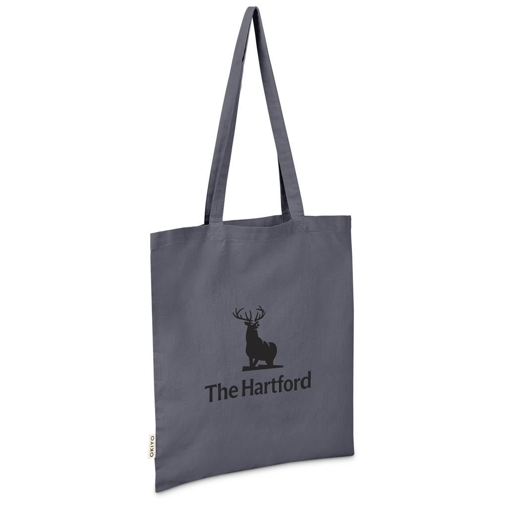 Okiyo Ito Recycled Coloured Cotton Shopper - DARK GREY