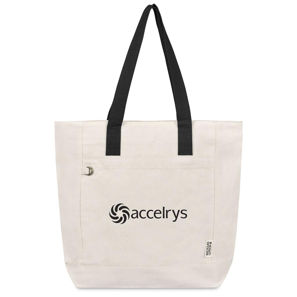 Okiyo Tansu Recycled Canvas Conference Tote - BLACK
