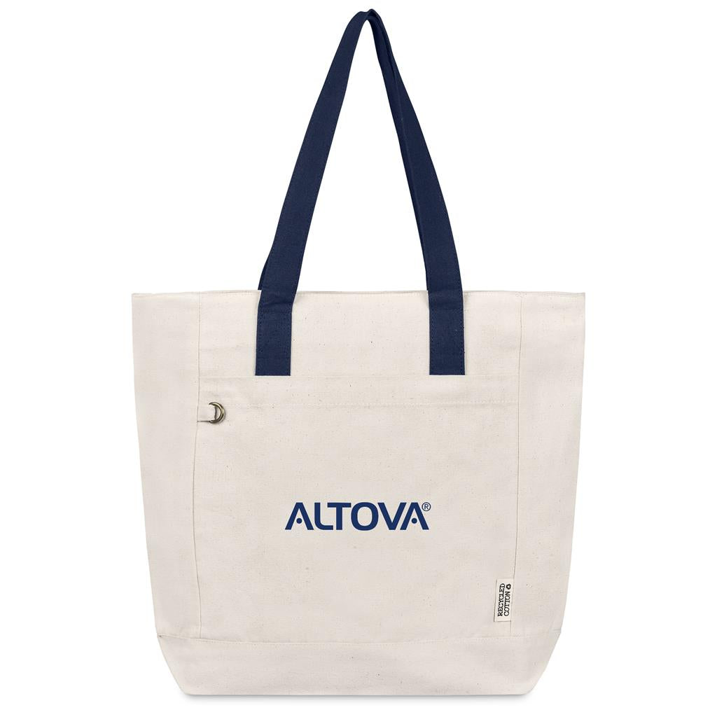 Okiyo Tansu Recycled Canvas Conference Tote - NAVY