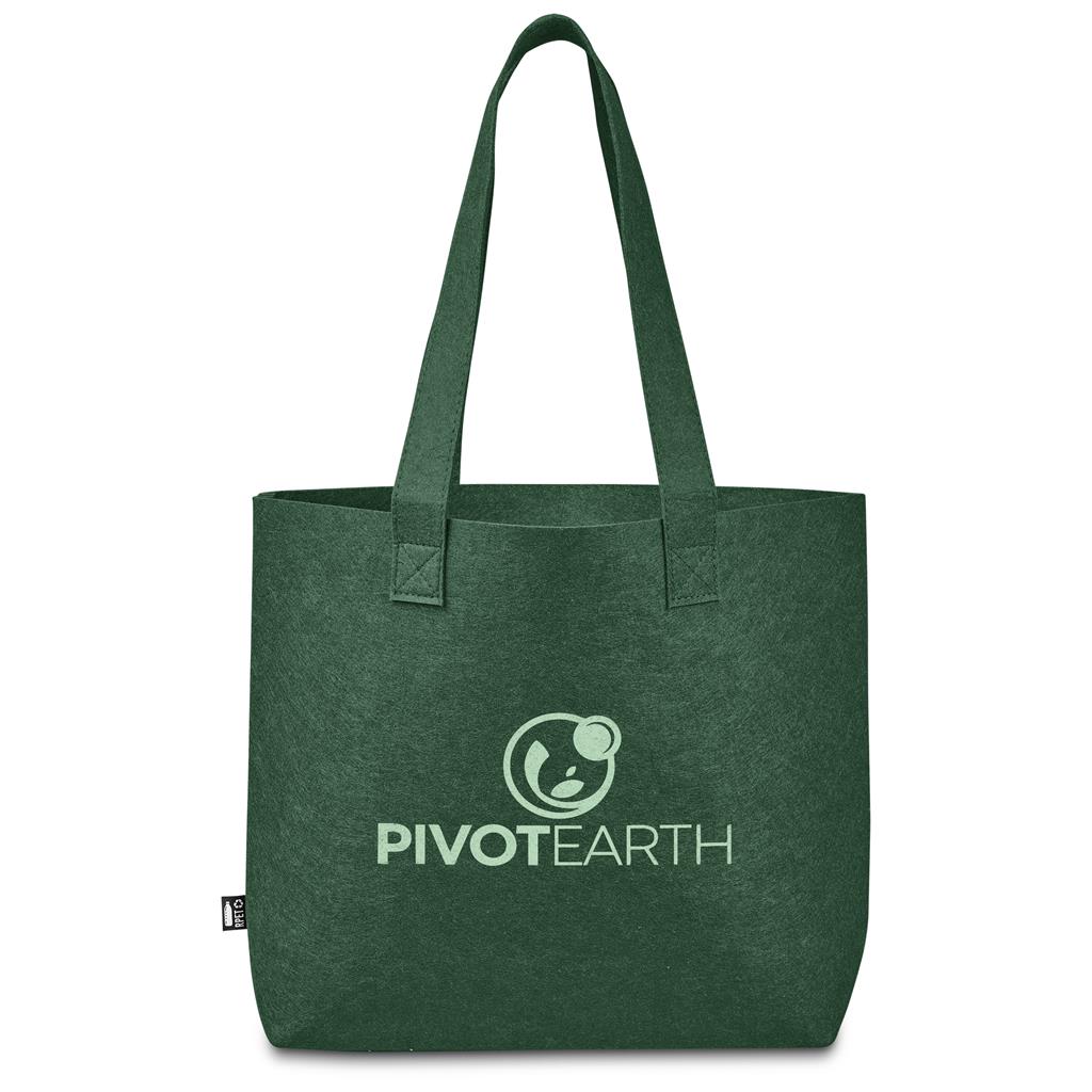 Okiyo Yoongi Recycled PET Felt Shopper - GREEN
