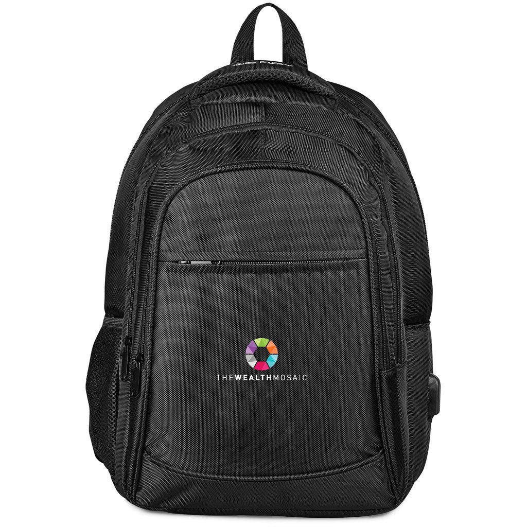 Swiss Cougar Boston Laptop Backpack - BLACK