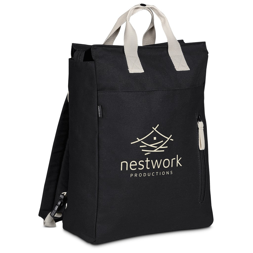 Serendipio Cityline Cotton Canvas Laptop Backpack