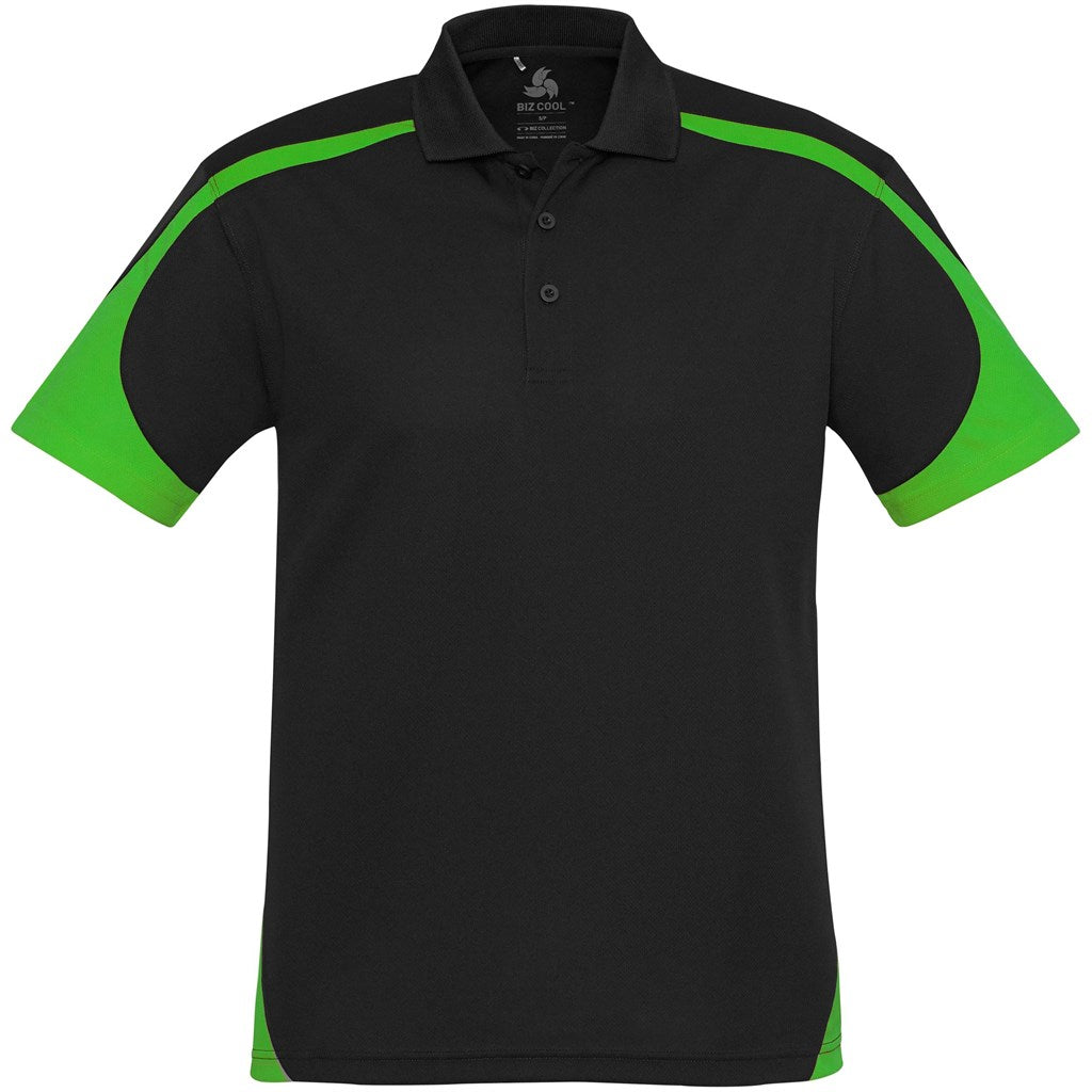 Mens Talon Golf Shirt - LIME
