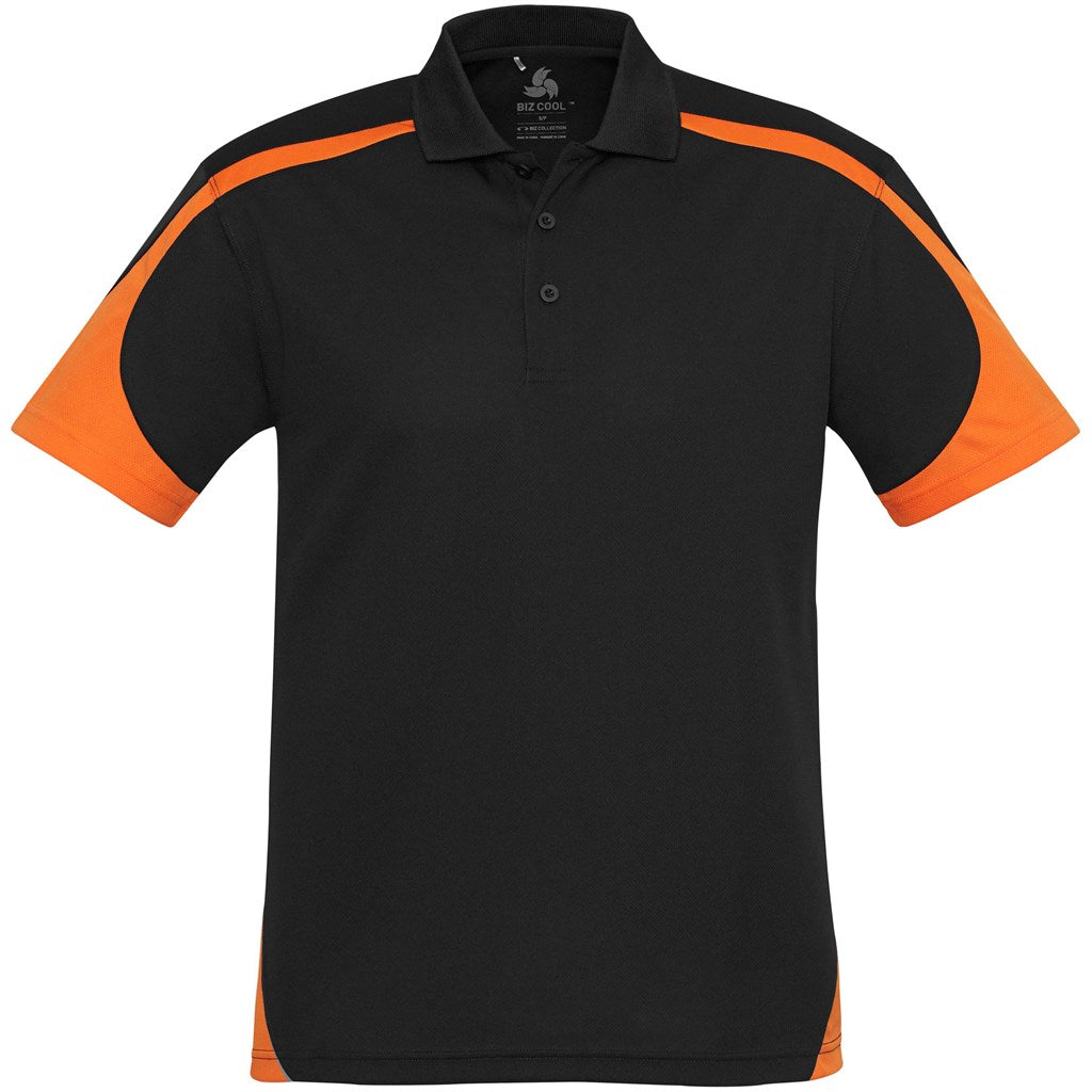 Mens Talon Golf Shirt - ORANGE