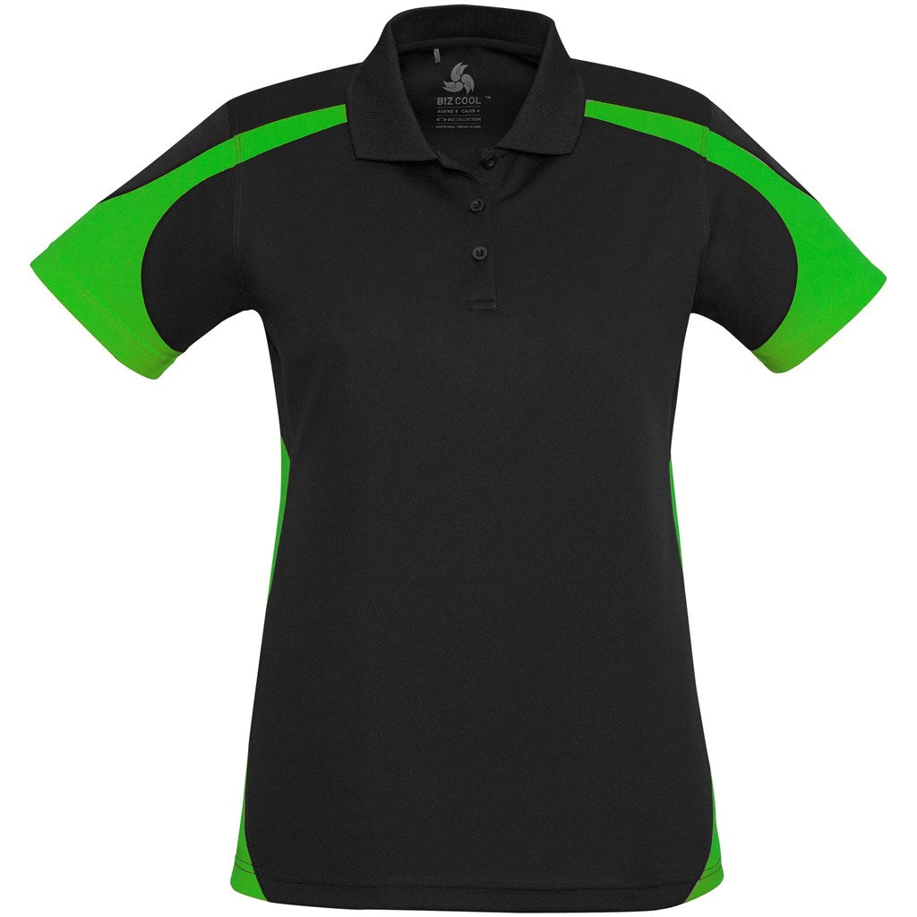 Ladies Talon Golf Shirt - LIME