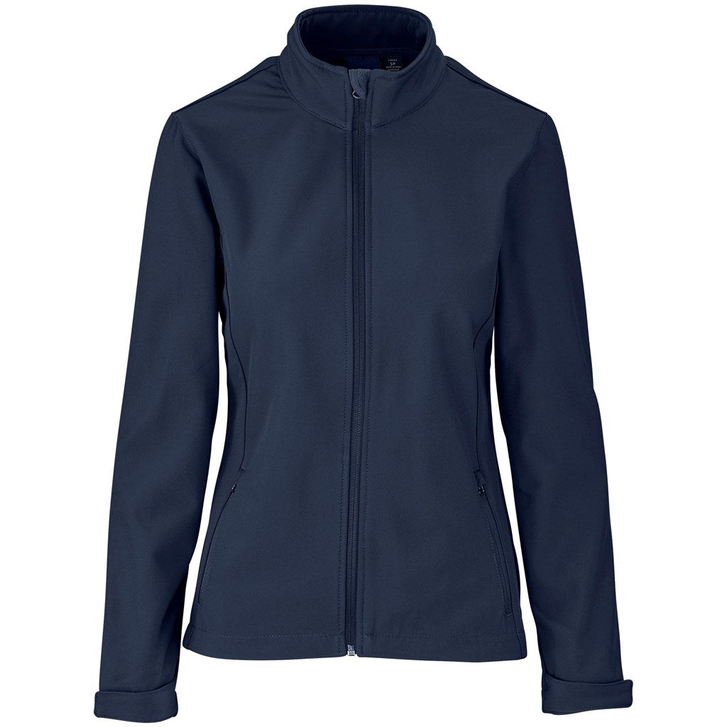 Ladies Pinnacle Softshell Jacket - NAVY