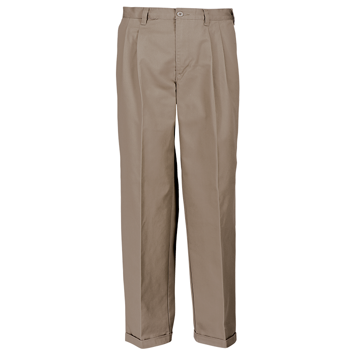 Poly Cotton Chino - Khaki