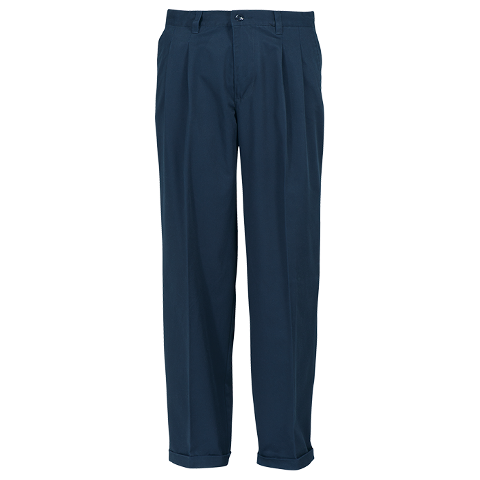 Poly Cotton Chino - Navy