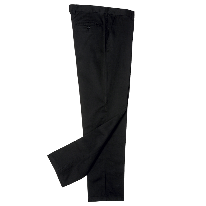 Flat Front Chino - Black