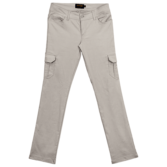 Stretch Cargo Pants Ladies - Stone