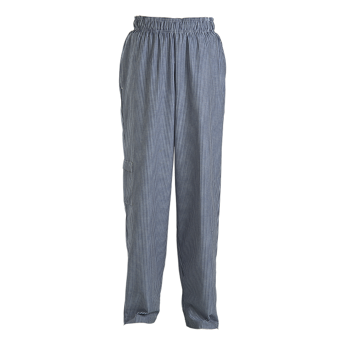 Chef Baggy Pants - Navy/White Check