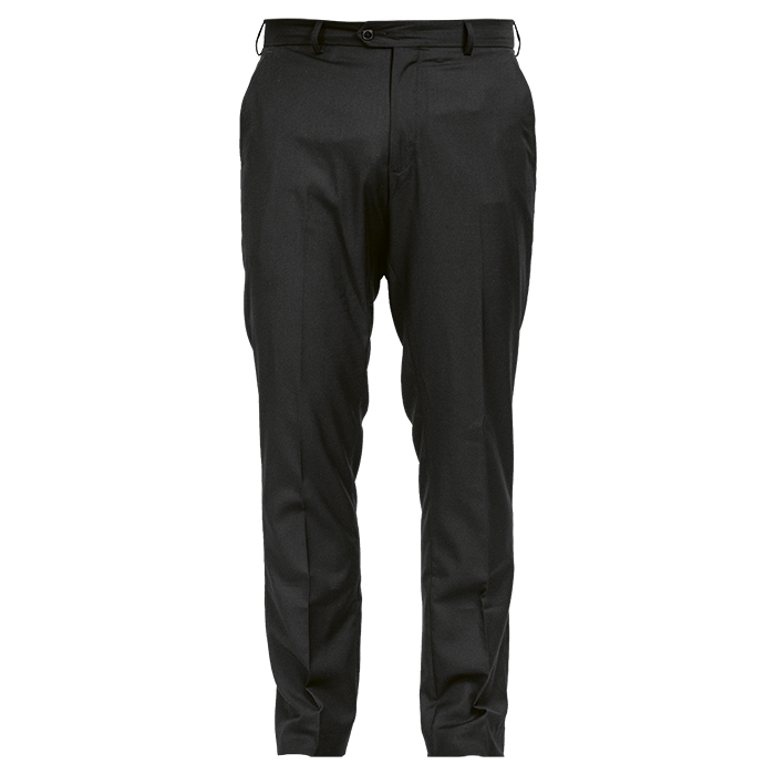 Slim Fit Flat Front Pants Mens - Black