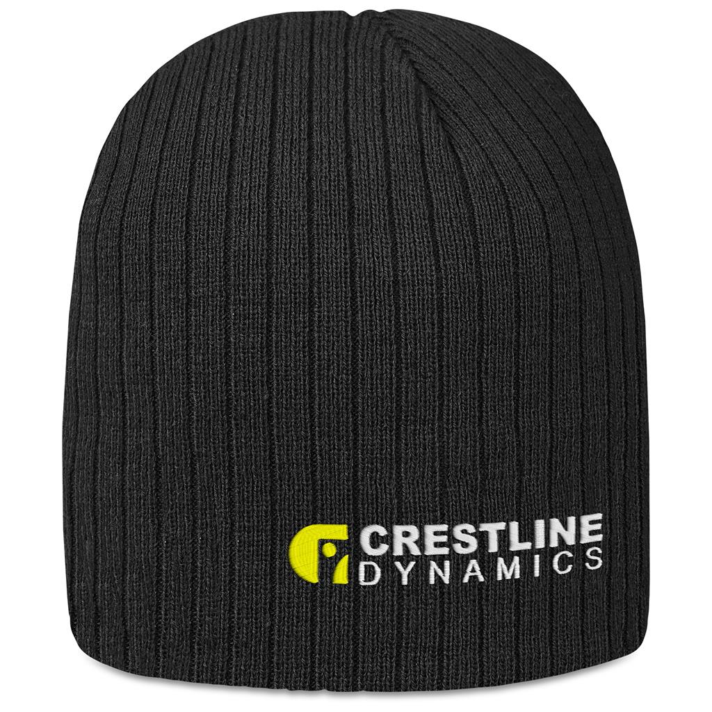 Nebraska Acrylic Beanie - BLACK