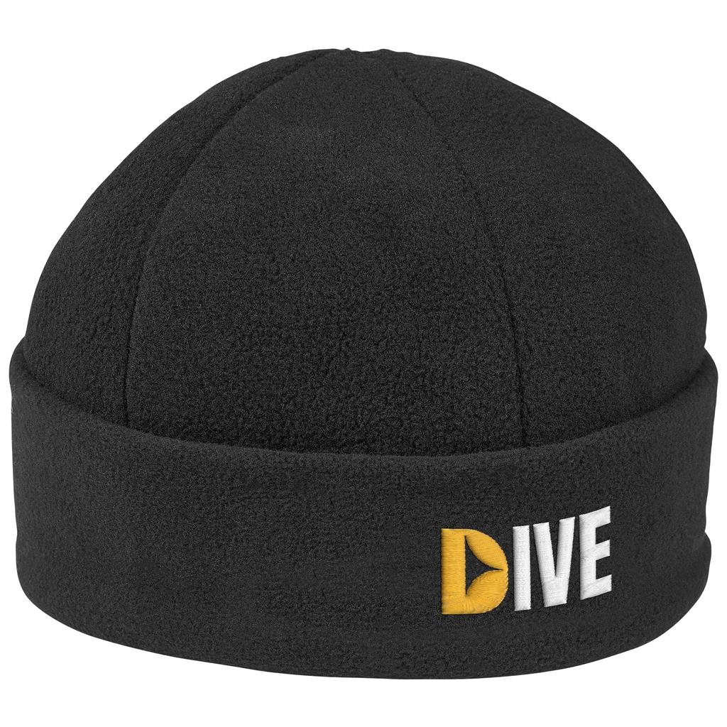 Alaska Brushed Fleece Beanie - BLACK
