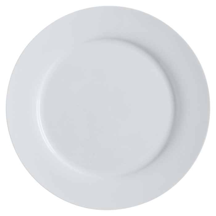Cashmere Rim Plate - White