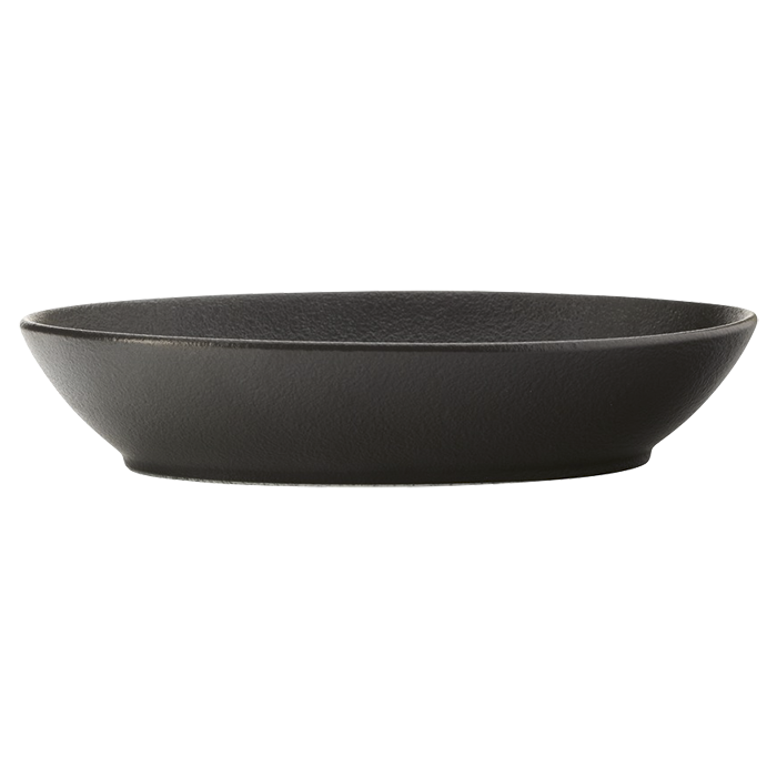 Caviar Oval Bowl - Black