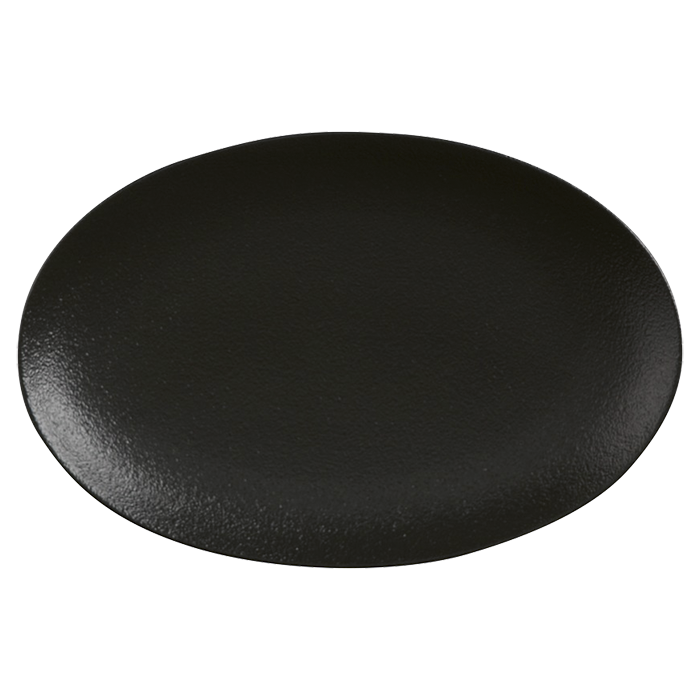 Caviar Oval Plate - Black