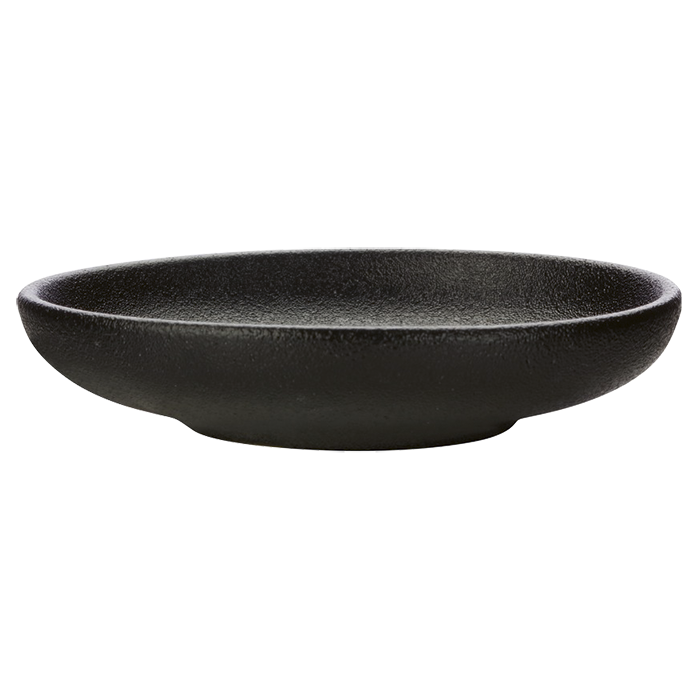 Caviar Round Sauce Dish - Black