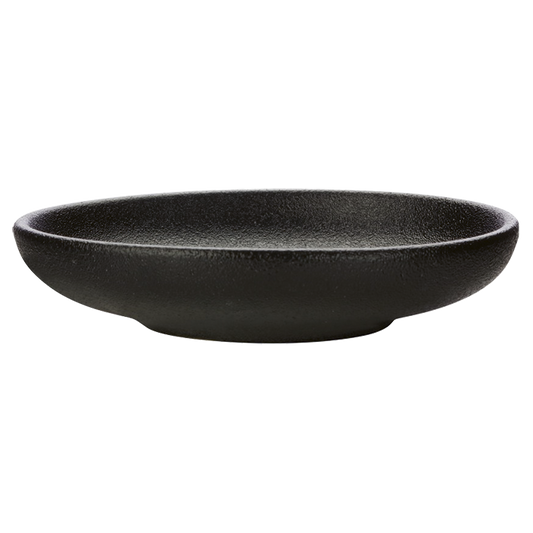 Caviar Round Sauce Dish - Black