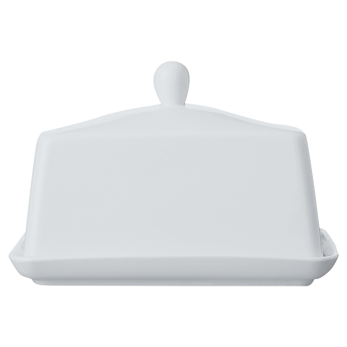White Basics Butter Dish - White