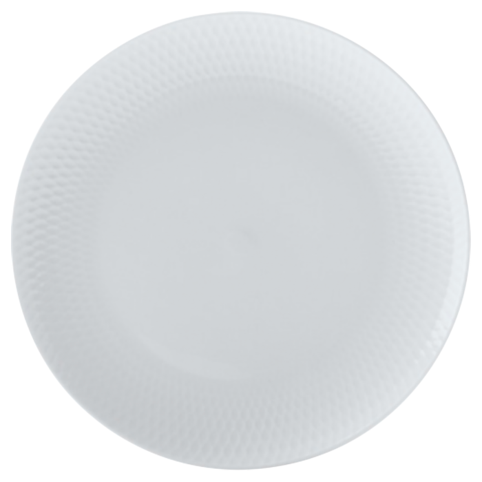 White Basics Diamonds Plate - White