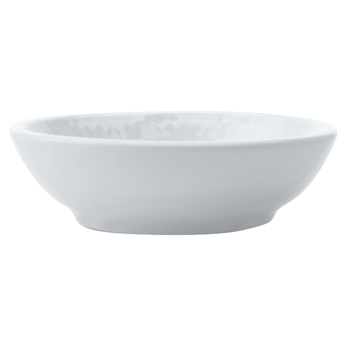 White Basics Diamonds Sauce Dish - White