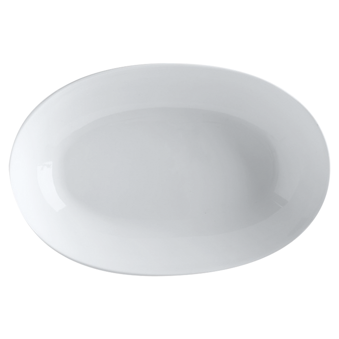 White Basics Oval Bowl - White
