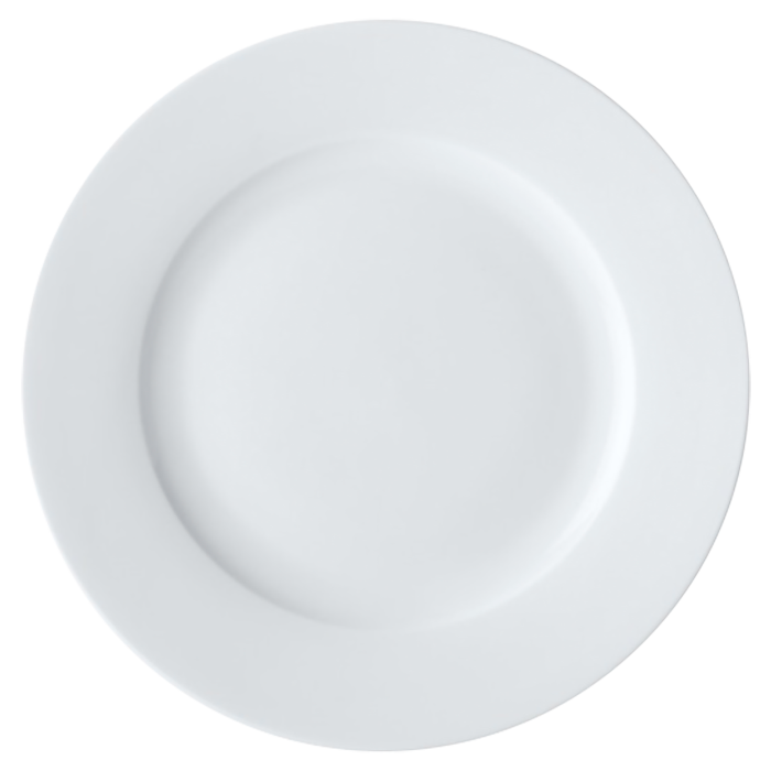 White Basics Rim Plate - White